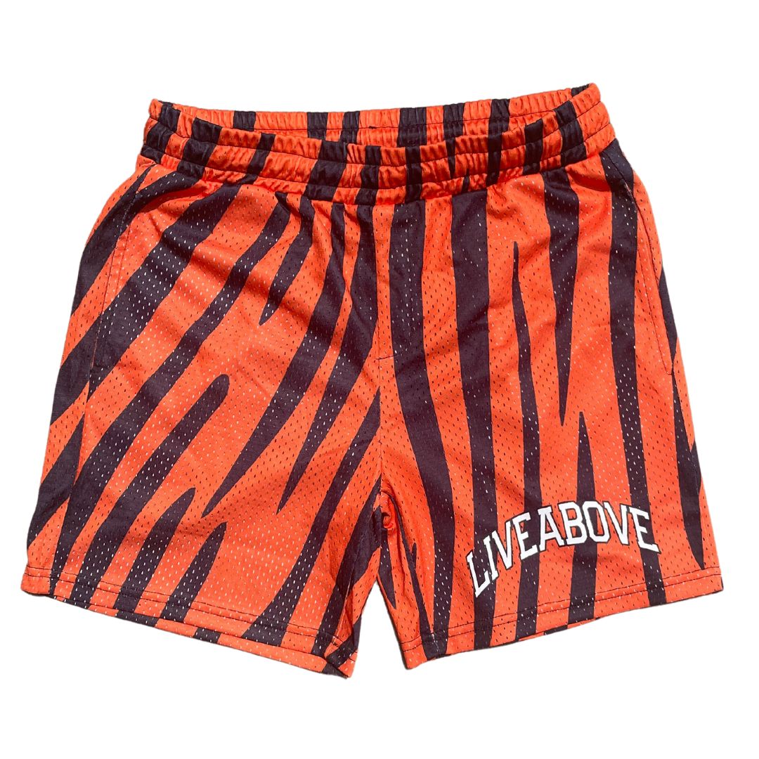 Live Above Bengals Stripe Mesh Shorts XXL