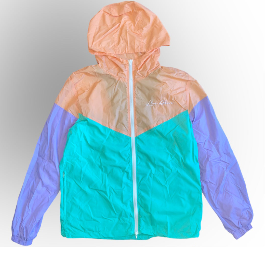 Live Above wave runner windbreaker - Georgia Peach